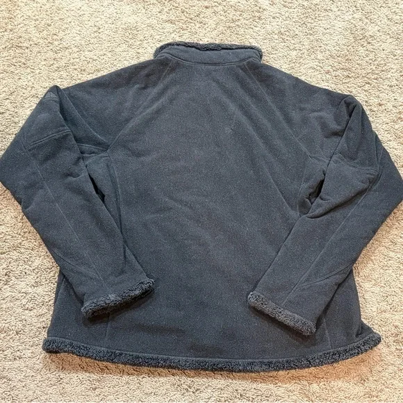 Nike ACG  Jacket Women's XL Dark Gray Zip Up Front Long Sleeve Gear Fleece Fuzzy - Picture 3 of 4